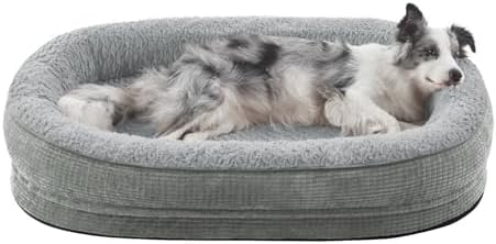 JOEJOY Orthopedic Dog Bed for Large Dogs, Egg-Crate Memory Foam Pet Bed by JOEJOY