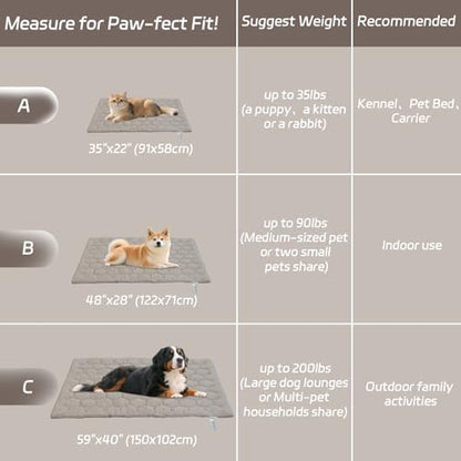 Cooling Mat for Dogs, Q-MAX>0.4 Size A Taupe - Image 2