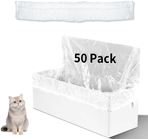 50 Pcs Trash Bags for Popur X5 Litter Box by Luxrise
