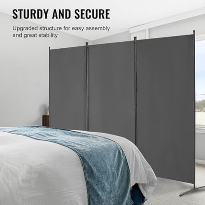 VEVOR Room Dividers, 3 Panel Room Divider, Folding Privacy Screen and Portable - Image 4