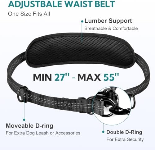 Hands Free Dog Leash with Pouch - Image 3