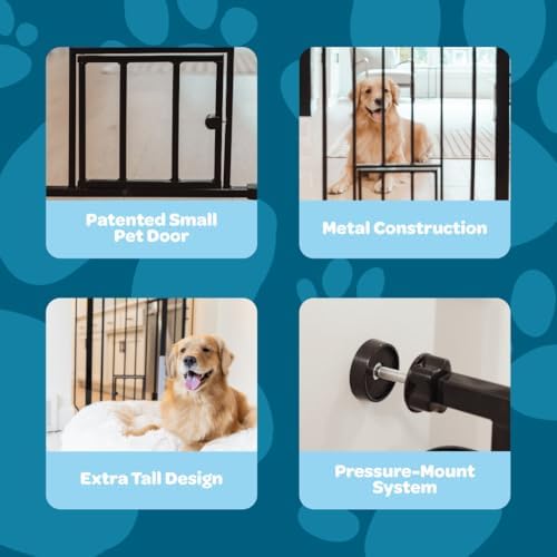 Carlson 36" Extra Tall Walk Through Dog Gate - Image 3
