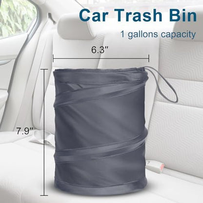 Car Trash Can, 2 Packs Mini Car Garbage Can, Collapsible Trash Bin - Image 6