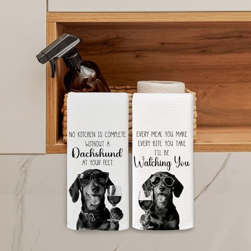 Dog Kitchen Towels Decor Set of 2 - Image 3