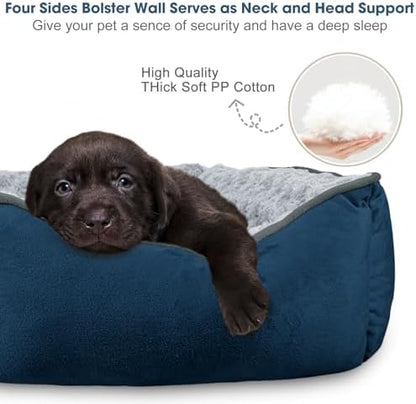 JOEJOY Rectangle Dog Bed for Large Medium Small Dogs Machine Washable Sleeping - Image 2