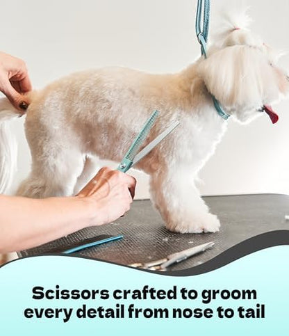 7" Professional Curved Dog Grooming Scissors, Japanese 440C Stainless Steel Dog - Image 6