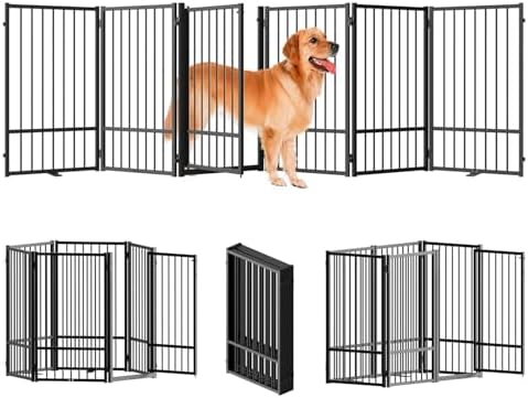 SNUOWU Full Metal Freestanding Dog Gate by SNUOWU