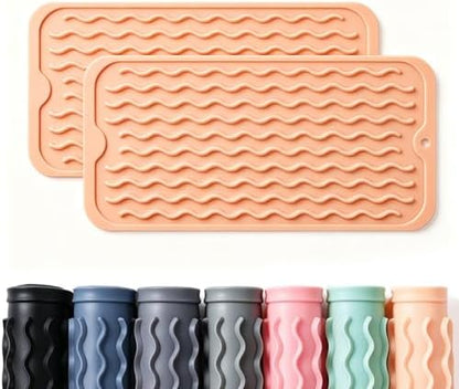 2 Pack Caketime Silicone Dish Drying Mat by CAKETIME