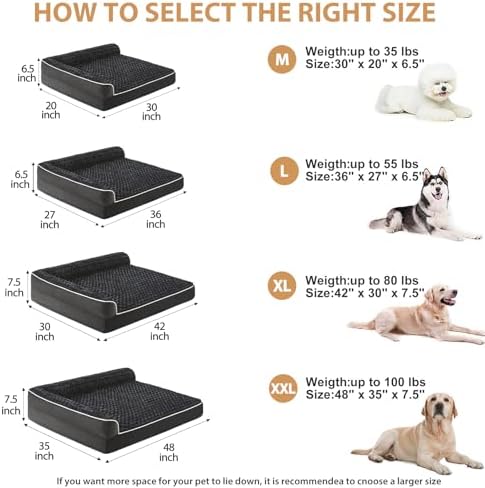 BFPETHOME Orthopedic Washable Dog Bed, Sleeping Couch - Image 4