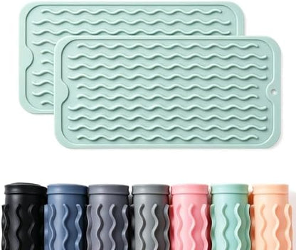 2 Pack Caketime Silicone Dish Drying Mat by CAKETIME
