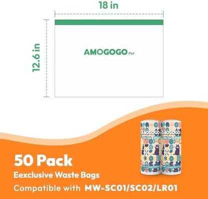 50 Pcs Litter Box Liner Bags, Compatible - Image 6