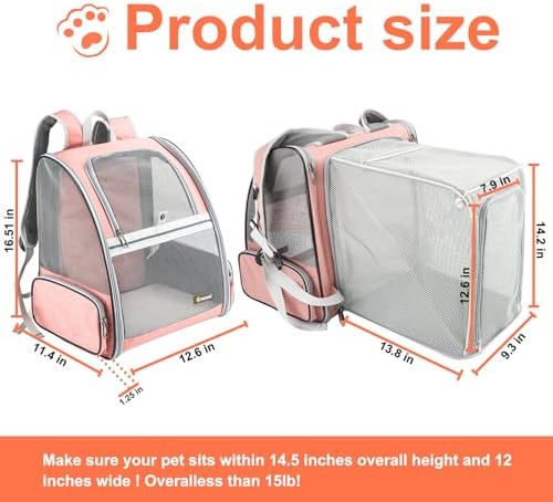 Texsens Innovative Traveler Bubble Backpack Pet Carriers - Image 2