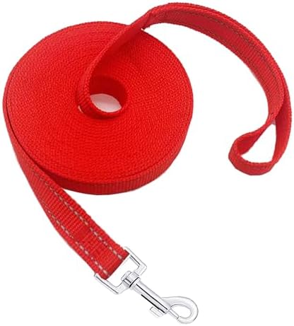 Nylon Training Dog Leash for Small Medium Dogs, 15ft 20ft 30ft 50ft 100ft by FancyCorgi