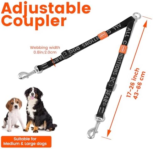 HOWGO Double Dog Leash, Tangle-Free 360 Swivel - Image 6