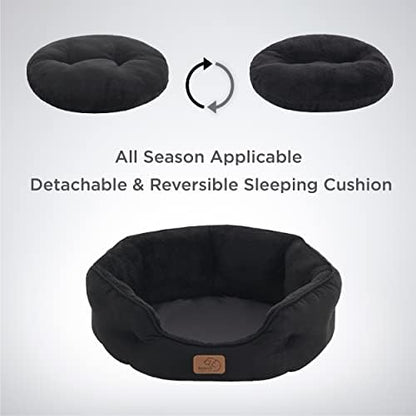 Bedsure Small Dog Bed Washable, Round Cat Beds - Image 4