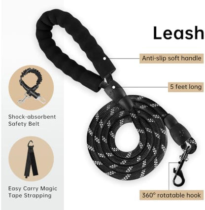 IVY&LANE No Pull Dog Harness for Medium Dogs, Reflective Dog Vest Harness - Image 3