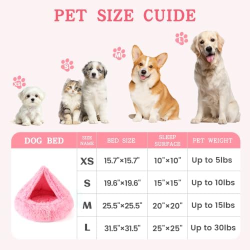 NOYAL Calming Donut Dog Bed, Hooded Cave - Image 5