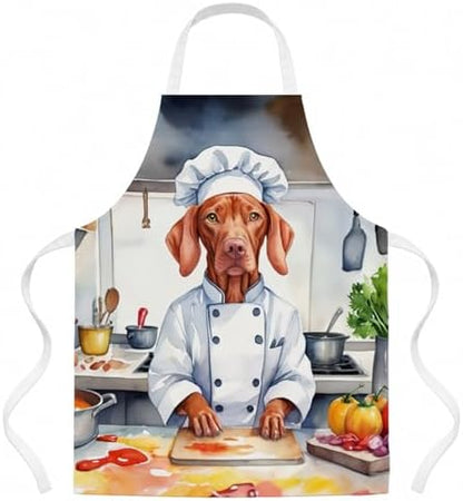 Caroline's Treasures Vizsla The Chef Apron Cooking Kitchen Server Baking Crafts by CarolinesTreasures