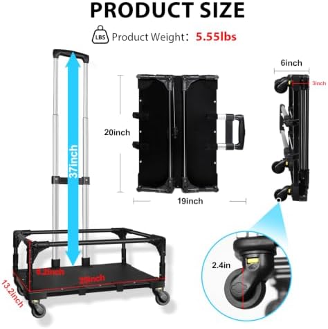 Petskd Foldable Wheel Base Cart - Image 2