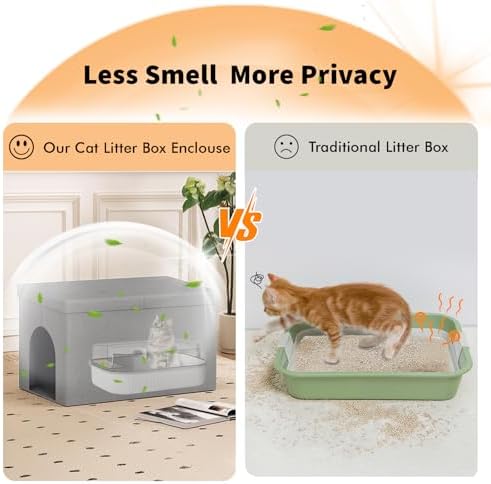 Zerbuger Cat Litter Box Enclosure Furniture - Image 5