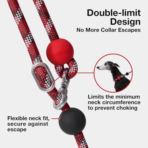 VETRESKA Hands-Free Red Dog Leash, 8FT Rope Leash - Image 4
