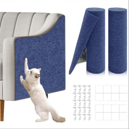 2 Pcs Self-Adhesive Cat Scratch Mat, Cat Scratch Furniture Protector by Unknown