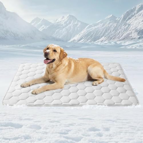 Dog Cooling Mat for Large Dogs, Washable Self Cooling Pet Pad by KLUMORTIQiJianDian
