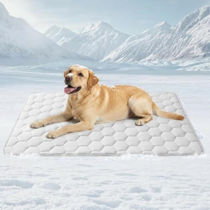 Dog Cooling Mat for Large Dogs, Washable Self Cooling Pet Pad by KLUMORTIQiJianDian
