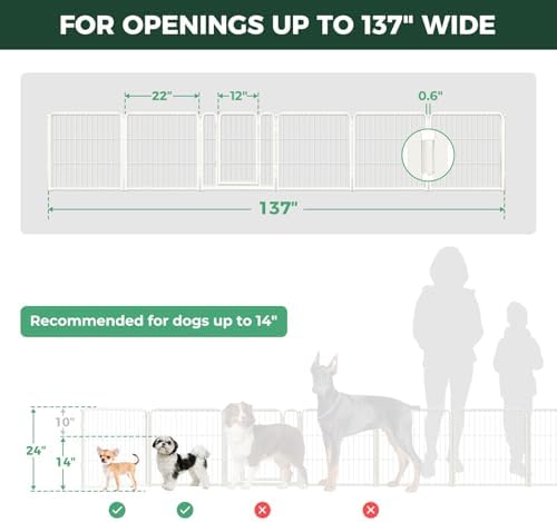 FXW Dog Gate, Extra Wide Adjustable - Image 6