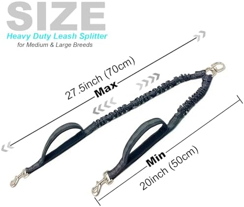20"Double Dog Leash Coupler Leash Splitter - Image 4