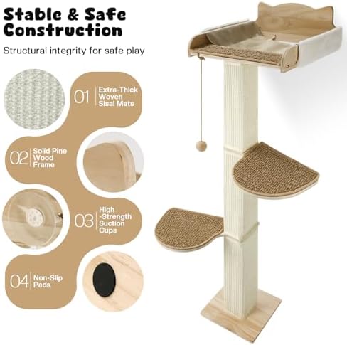 Solid Wood Cat Window Perch - Image 4