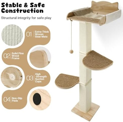 Solid Wood Cat Window Perch - Image 4