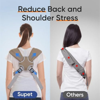 Supet Dog Sling Carrier for Pets, Adjustable Hands Free Front Chest Pouch - Image 2