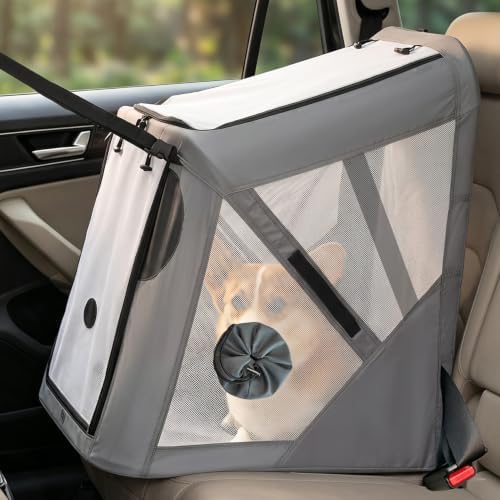 Portable Dog Crate for Car Travel by MiumoonBabyGates