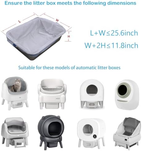 160ct Replacement Litter Box Bags Compatible - Image 3
