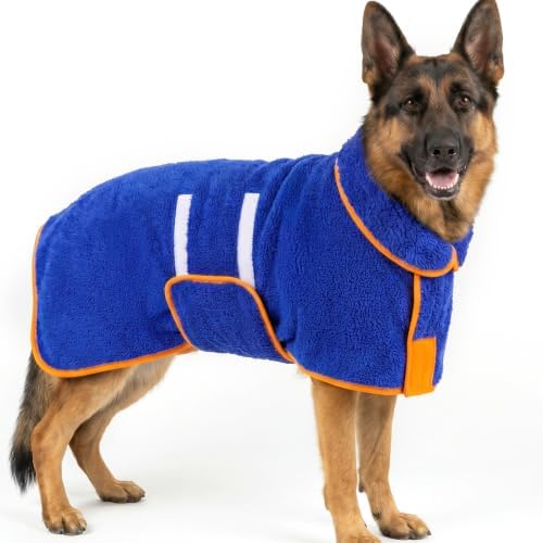 Bienbee Dog Bathrobe, Quick Drying Super Absorbent Dog Robes by Bienbee