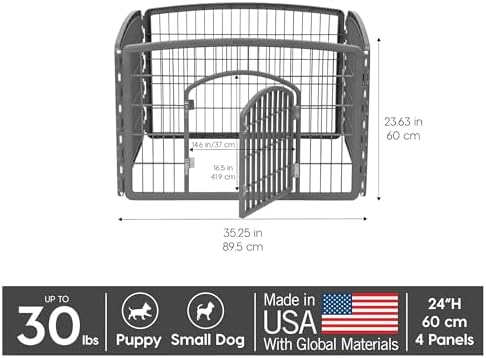 IRIS USA 4-Panel Dog Playpen, Pet Enclosure - Image 2