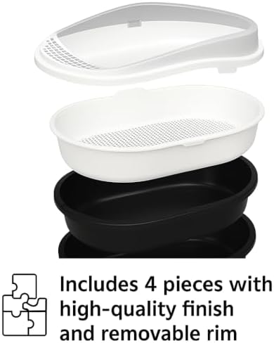 Jumbo Cat Litter Box with Sifting System – Easy Clean 3-Tray Litter Box - Image 3