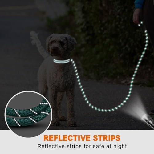 Taglory Rope Dog Leash for Small Medium Dogs, 6 FT Padded Handle - Image 5