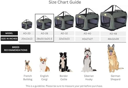 Go Pet Club 28" Soft Collapsible Dog Crate - Image 5
