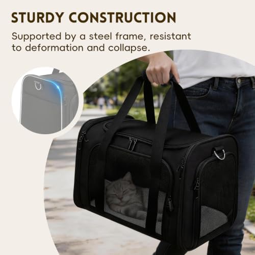 Cat Carrier Soft, Dog Carriers for Small Dog/Large Cat - Image 5