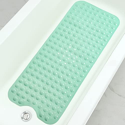 Bathtub and Shower Mats, Extra Long Non-Slip Bath Tub Mat 39 x 16 Inch by Linoows