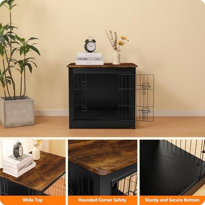 DWANTON 27" Dog Crate Furniture, Dog Kennel Indoor, - Image 6