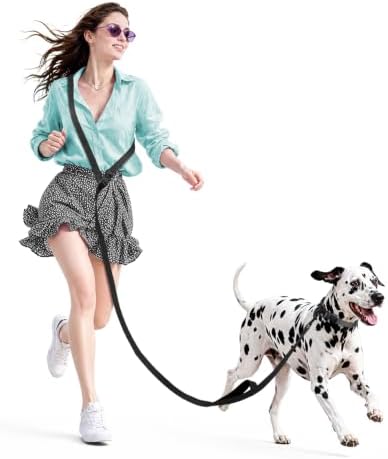 Hands Free Dog Leash, 5.9-8.2ft Multifunctional Crossbody Rope by HeelayHappyEveryDay