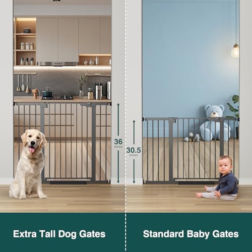 Cumbor 36" Extra Tall Baby Gate - Image 3