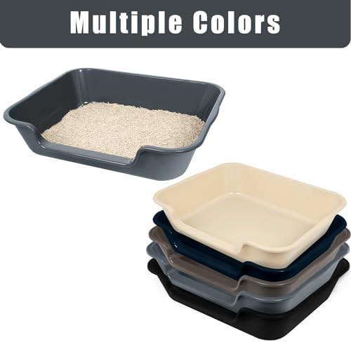 Extra Large Low Entry ABS Cat Litter Box, 2 Pack - Image 7