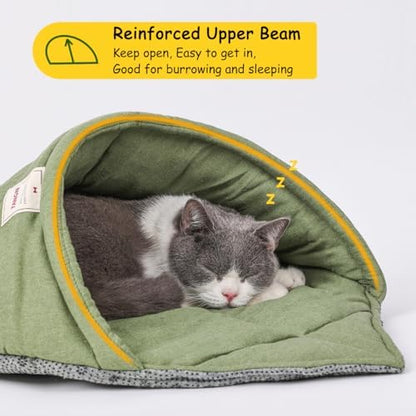 Cat Sleeping Bag Cave Bed with Non-Slip Bottom - Image 2
