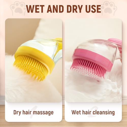 2025 New Pet Bath Brush, 2 in 1 Dog Bathing Grooming Massage Brush - Image 2