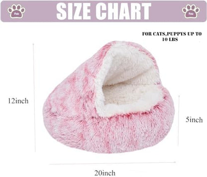 ZaneSun Calming Round Dog Bed & Cat Cave - Image 2