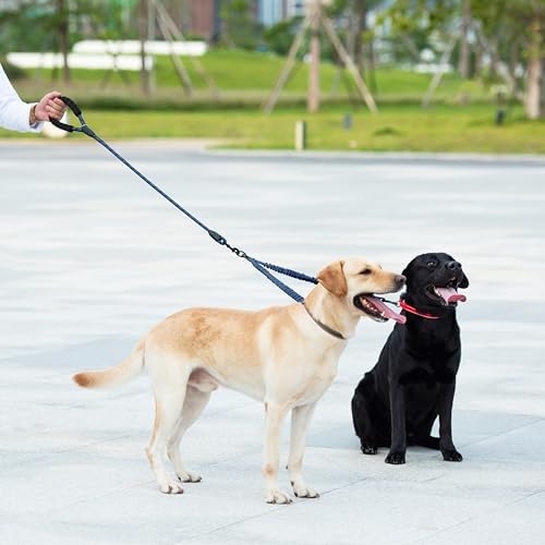 iYoShop Double Dog Leash, 360° Swivel, No Tangle, True Navy - Image 6